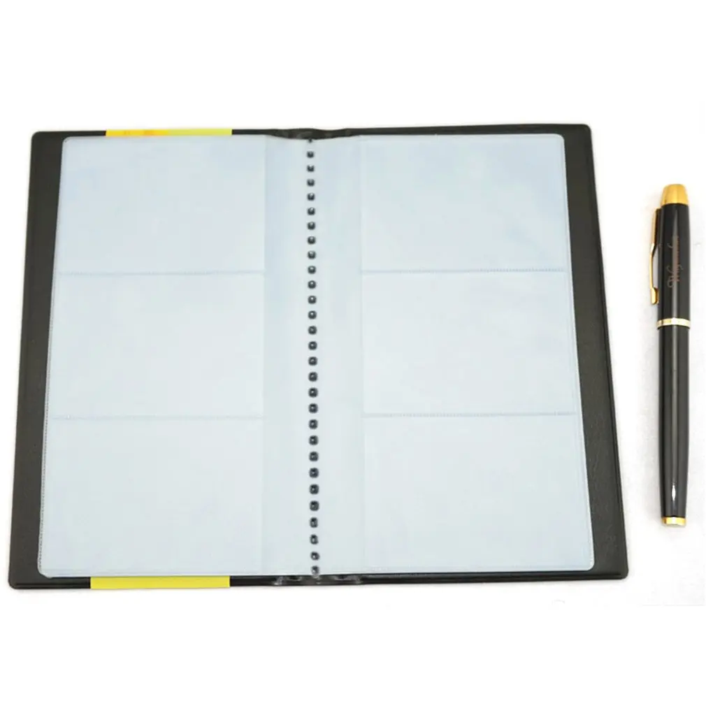 Большая вместительная визитница для ID-карт чехол из ПВХ кожи большая емкость