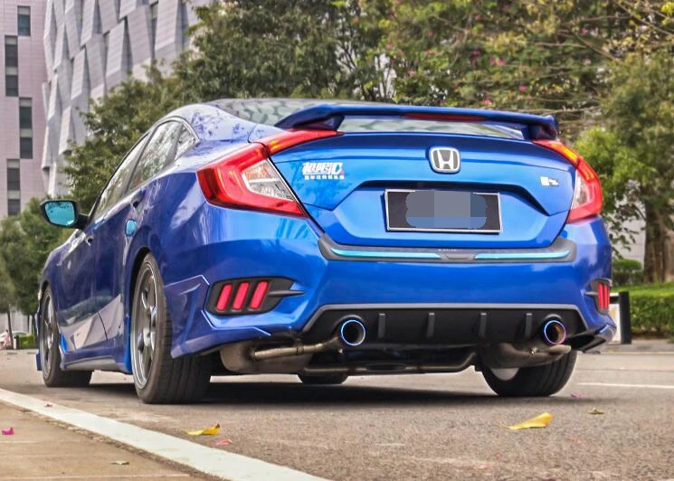 Для HONDA CIVIC ABS задний бампер диффузор защитные бамперы для 2016-2018 Body kit спойлер |