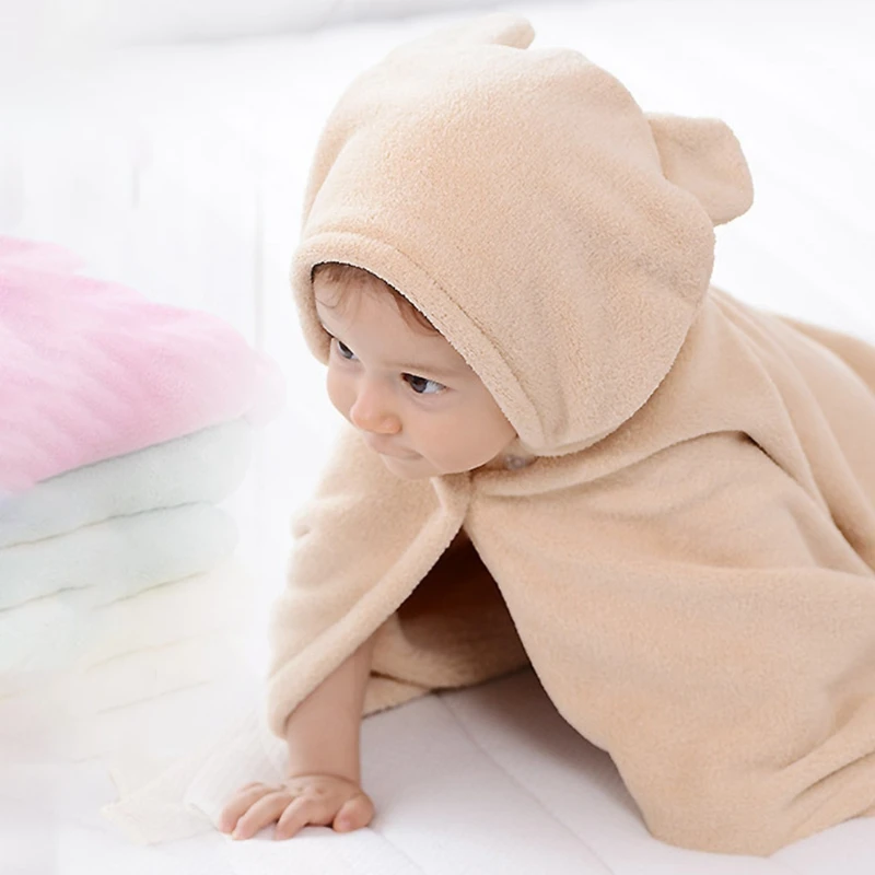 

Baby Cartoon Cute Bear Animal Hooded Bath Towel Ultra Soft Super Absorbent Bathrobe Cloth Robe Unisex for Boys Girls G99C
