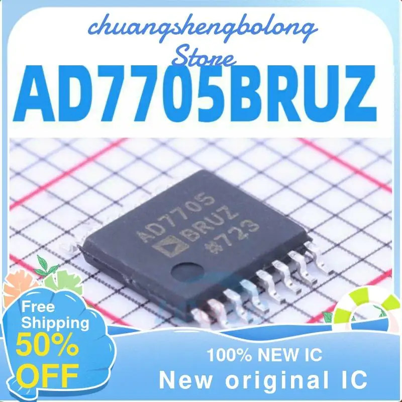 

10-200PCS AD7705 AD7705BRU AD7705BRUZ TSSOP-16 New original IC