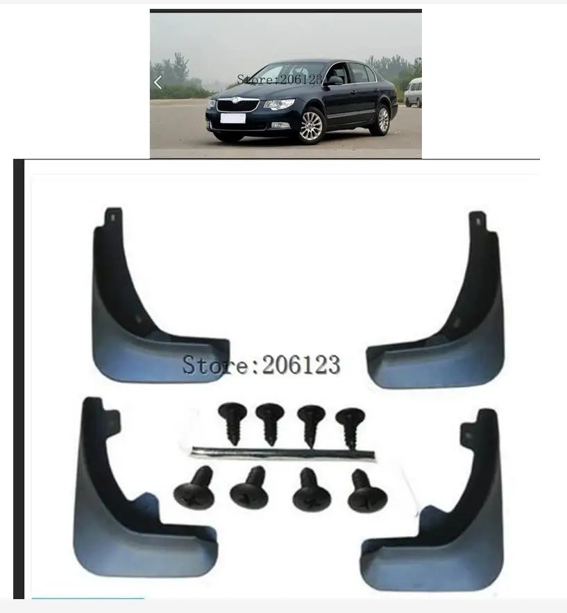 Автомобильные Брызговики для Skoda Superb 2009 2012 крыло брызговиков передний задний