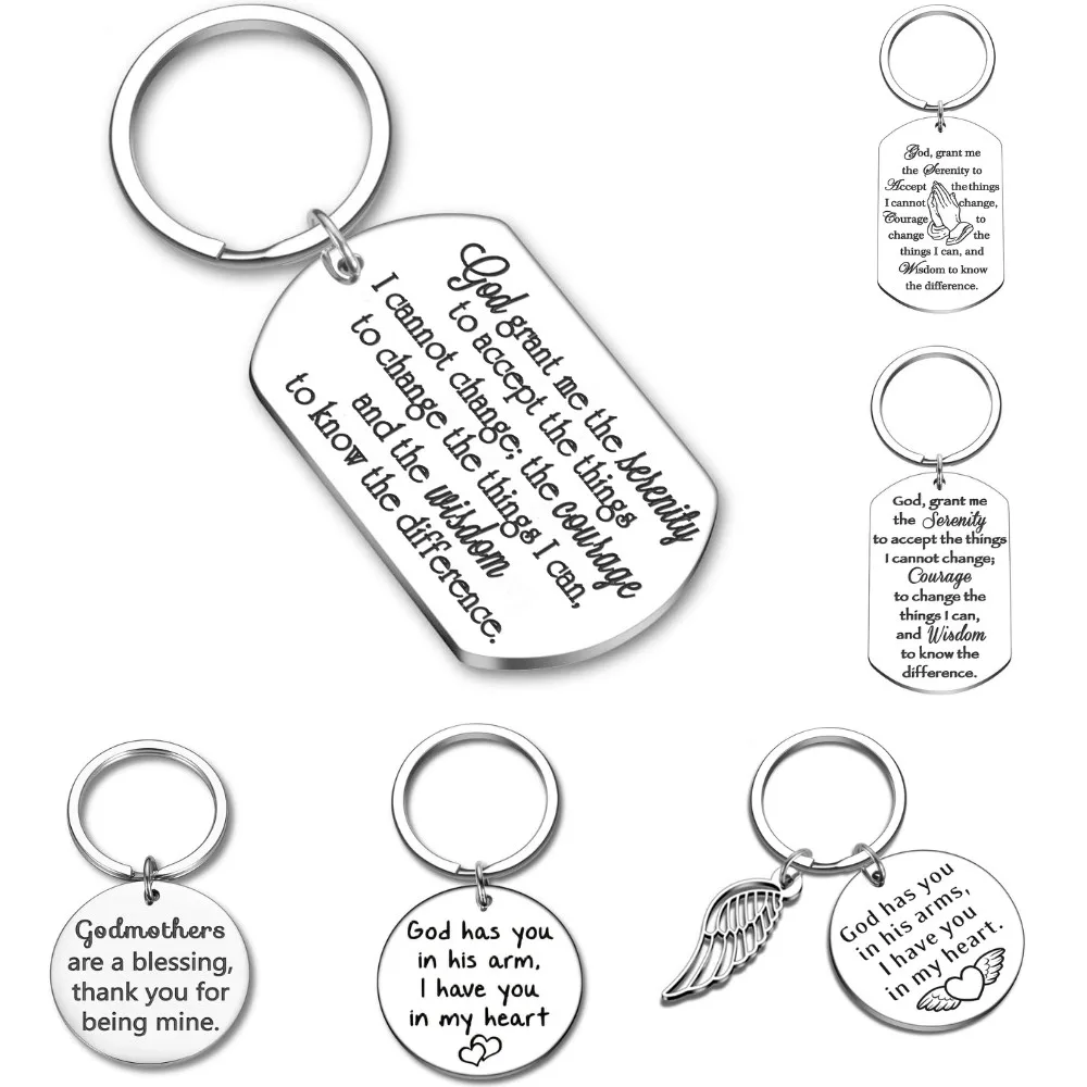 Крестный отец крестная мать религия брелок подарки от крестного ребенка дочь для