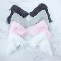 handmade anime neko costume hair clip lolita cosplay party cat fox fur ears lovely night party club bar decorate gift anime wig