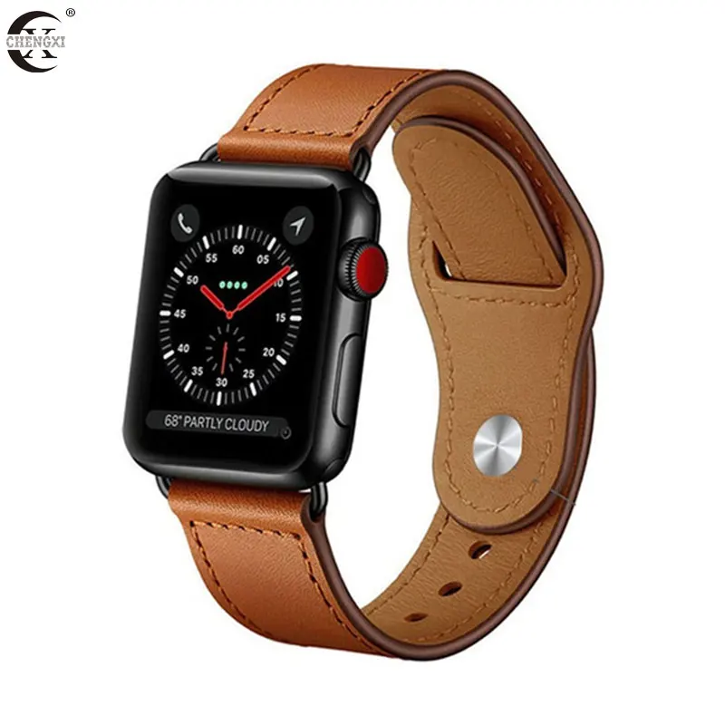 Ремешок для Apple Watch Series 3/2/1 38 мм 42 из натуральной кожи сменный ремешок модная петля