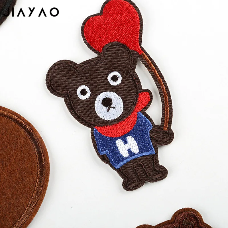 Вышитые патч и яркие с мультяшными вставками заплатка &quotмедведь&quot паста