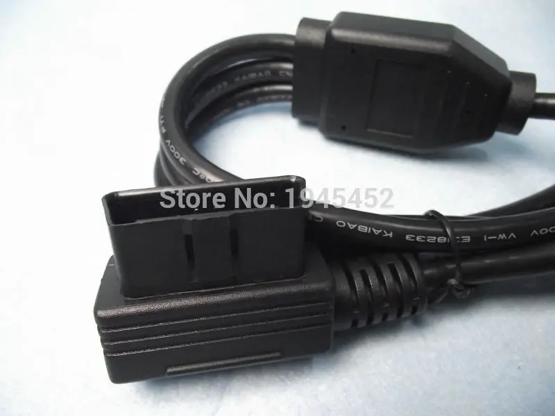 Кабель OBD II 16 Pin 2 разветвитель адаптер Удлинительный кабель штекер три гнезда Y
