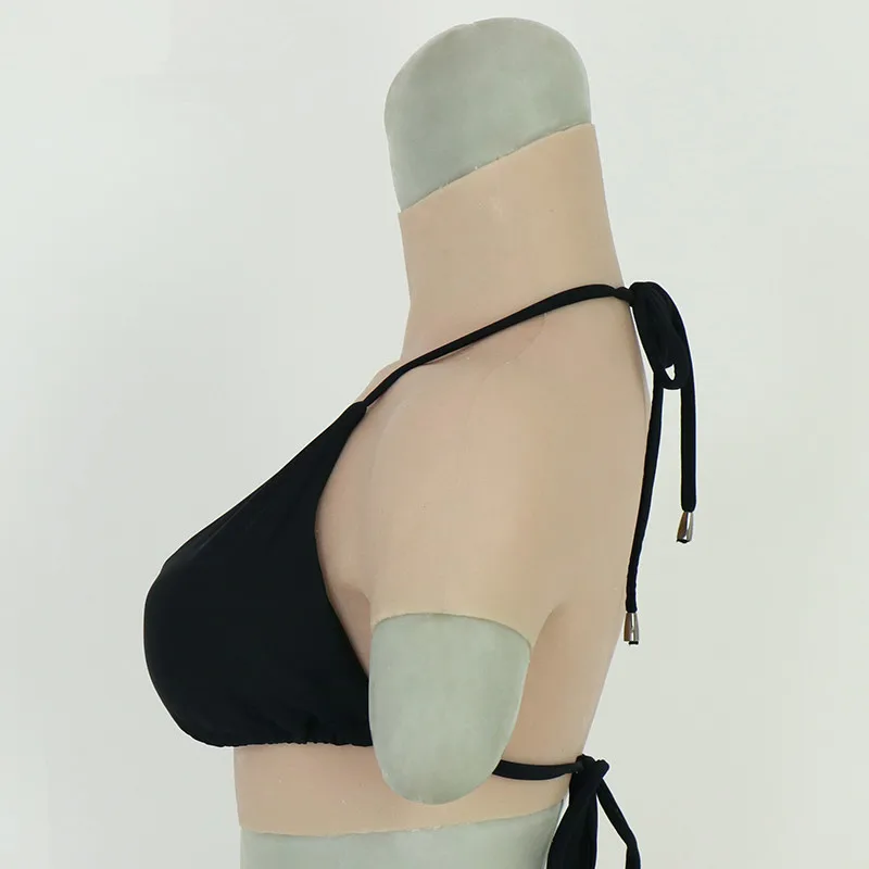 Круглая шея транссексуал силиконовые поддельные формы груди Трансвестит