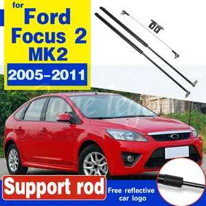 Пружинный кронштейн для крышки капота автомобиля Ford Focus 2 MK2 2005-2011, гидравлические стойки, аксессуары для стайлинга автомобилей