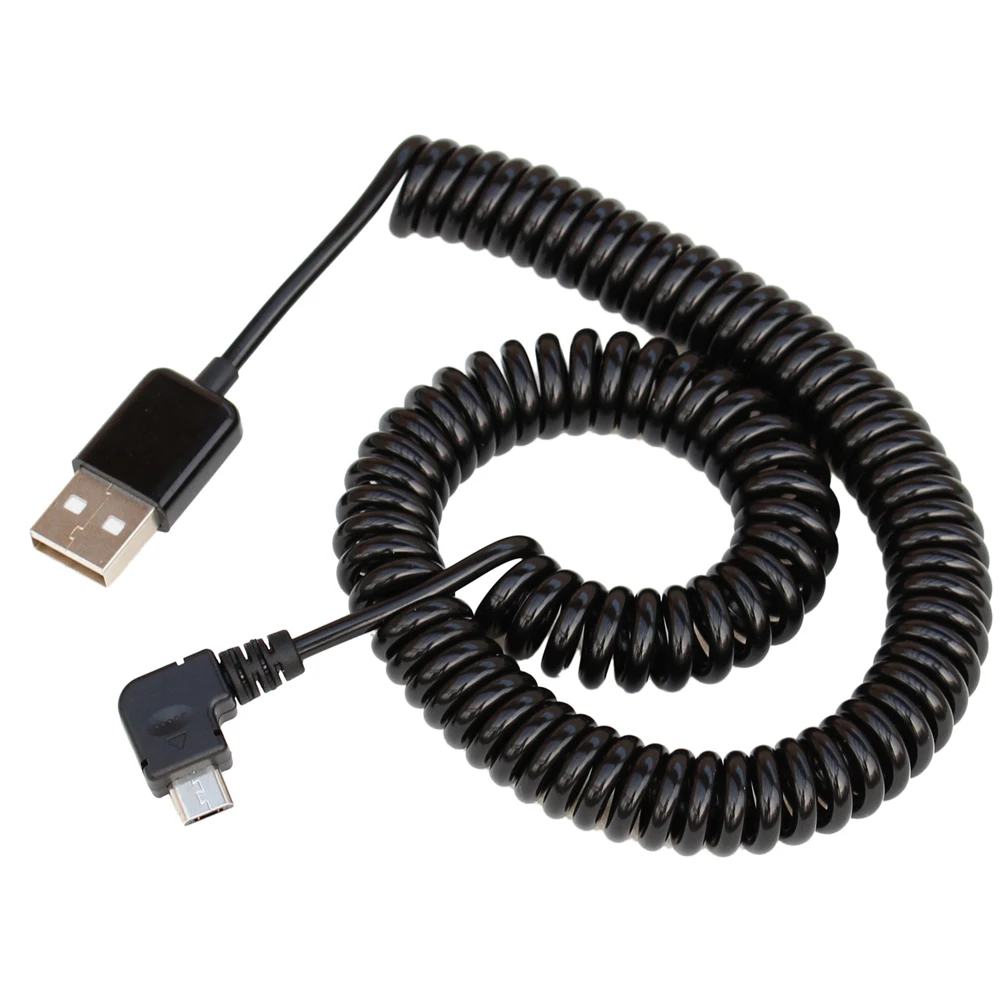 

10FtSpiralCoiledUSB Micro 5Pin5P MaletoUSB2.0AmaleplugCable