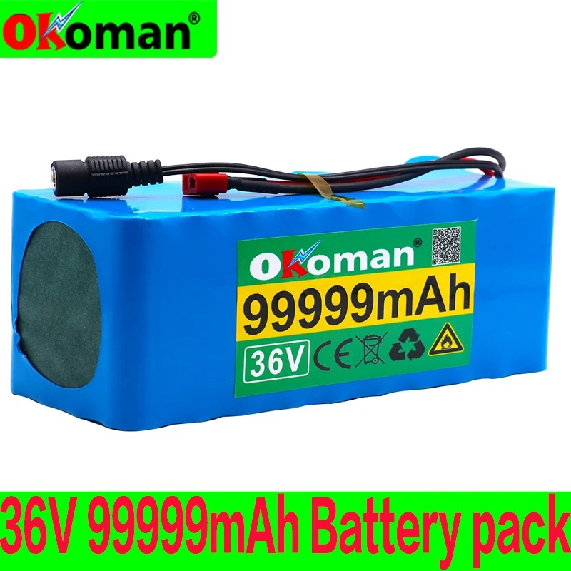 Оригинальный аккумулятор 10S4P 36 В 99.999Ah 1000 Вт Аккумулятор для электрического