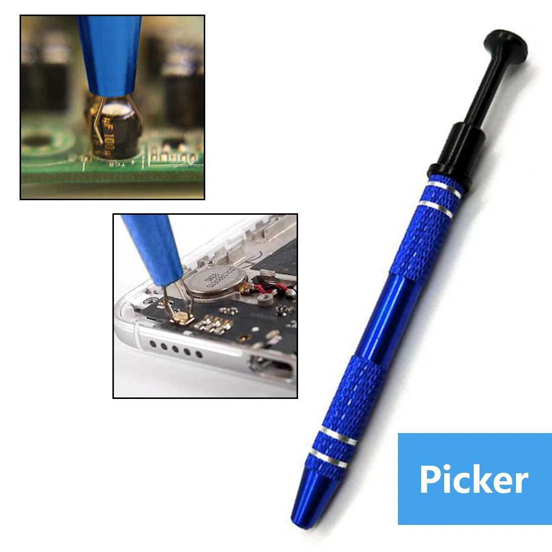 

Four Claw Hold Tool Electronic Component Grabber Parts Gripper IC Extractor Pickup BGA Chip Picker Patch IC Suck Pen Hand Tools