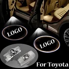2 шт. светодиодный Двери Автомобиля Светильник проектор логотипа Призрак для Toyota Camry 2020 2019 2018 2017 2015 2011 2009 Корона S180 S200 S210 Reiz Mark