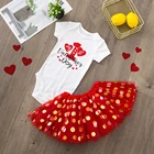 Детское платье-пачка с коротким рукавом, на День святого Валентина