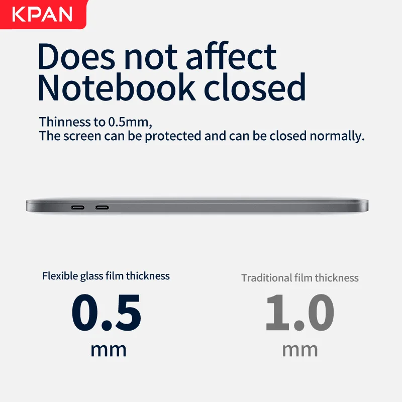 Пленка для экрана ноутбука KPAN Apple MacBook Pro 14 A2442 16 A2485 (M1PRO Max) HD 4K прозрачная защитная