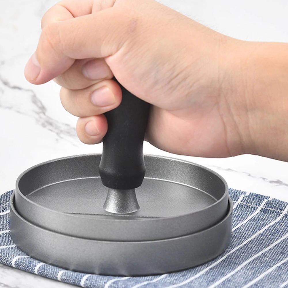 Высококачественный круглый пресс для гамбургеров из алюминиевого сплава мяса