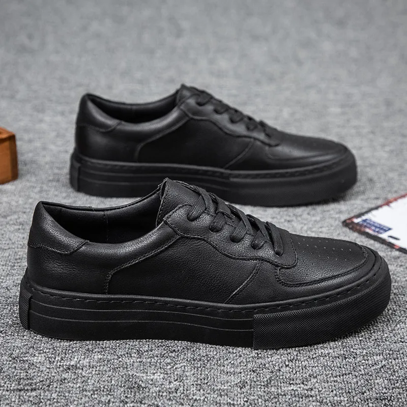 

Мужские кожаные туфли ручной работы, коричневые удобные повседневные туфли оксфорды на плоской подошве для вождения, весна-осень 2021