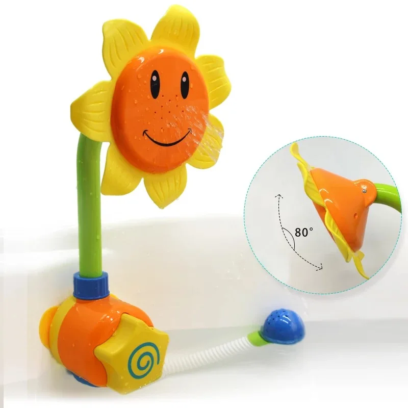 Ванна вода игрушка смеситель для душа Подсолнух Детские сопло ванны играть