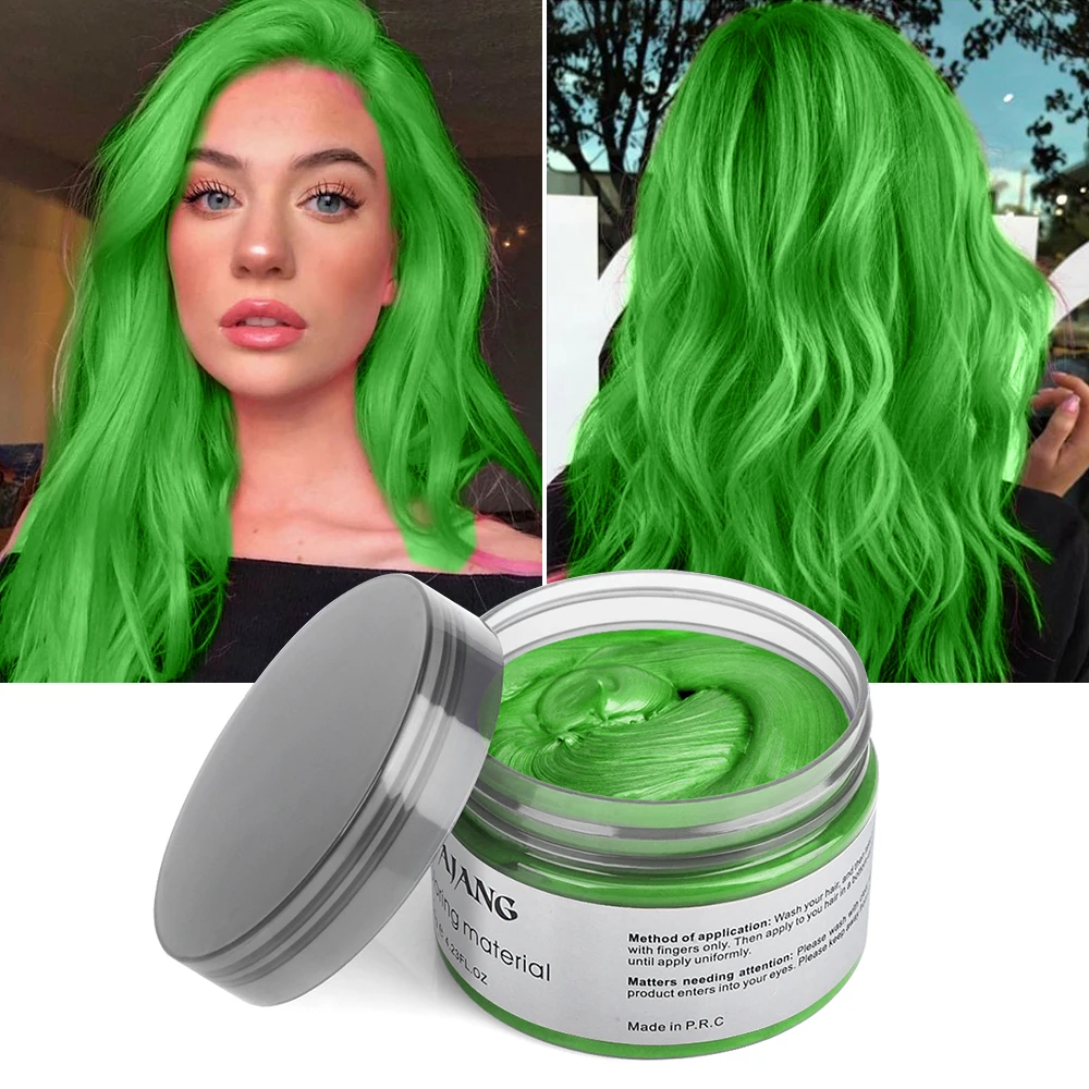 

Color Hair Wax Styling Pomade Strong And Hold Unisex Temporary Dye Disposable Fashion Celebrate Molding Coloring Mud Cream