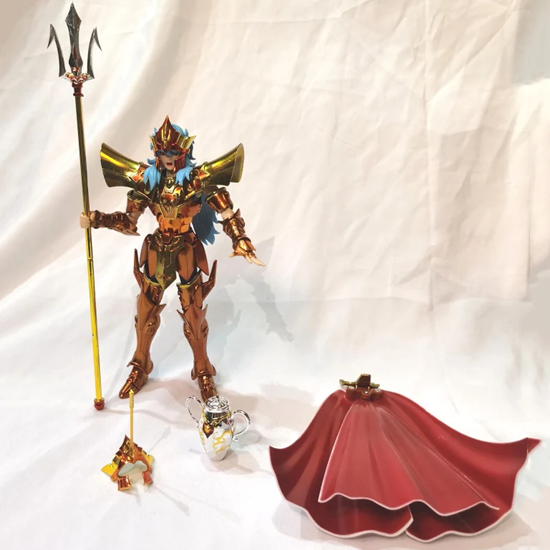 Star Model Saint Seiya Cloth Myth EX Sea Emperor Poseidon With Seal Pot &amp Arrow Helmet Bandai Color PVC Action Figures | Игрушки и