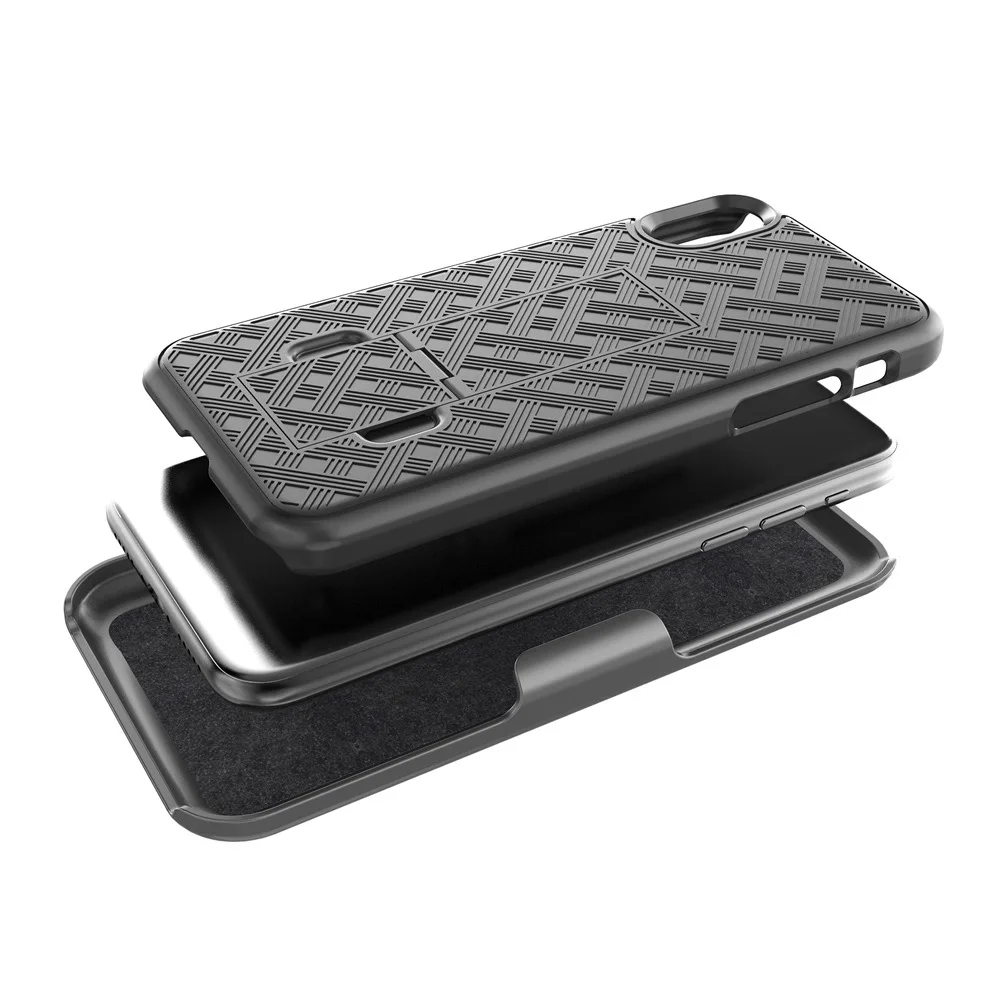 Чехол с откидной ножкой для iphone X Xs Max XR 7 8 Plus 12 mini 11 Pro поворотный Чехол-кобура