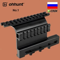ohhunt hunting quick release rail mount side lock riflescope sight laser mount picatinny rail for ak aks saiga rifle