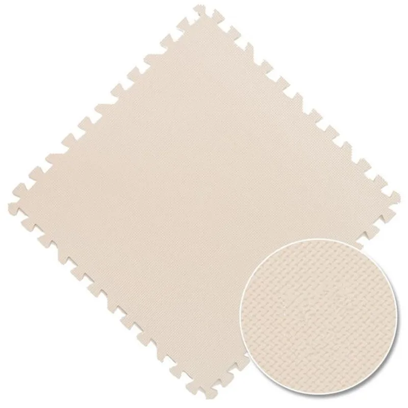 off white Детский коврик-пазл 30*30 см, детский разноцветный игровой коврик-пазл, детский коврик для упражнений, плитка для пола из пены EVA, игровой коврик для спортзала, коврик, игрушки - Цвет: off white