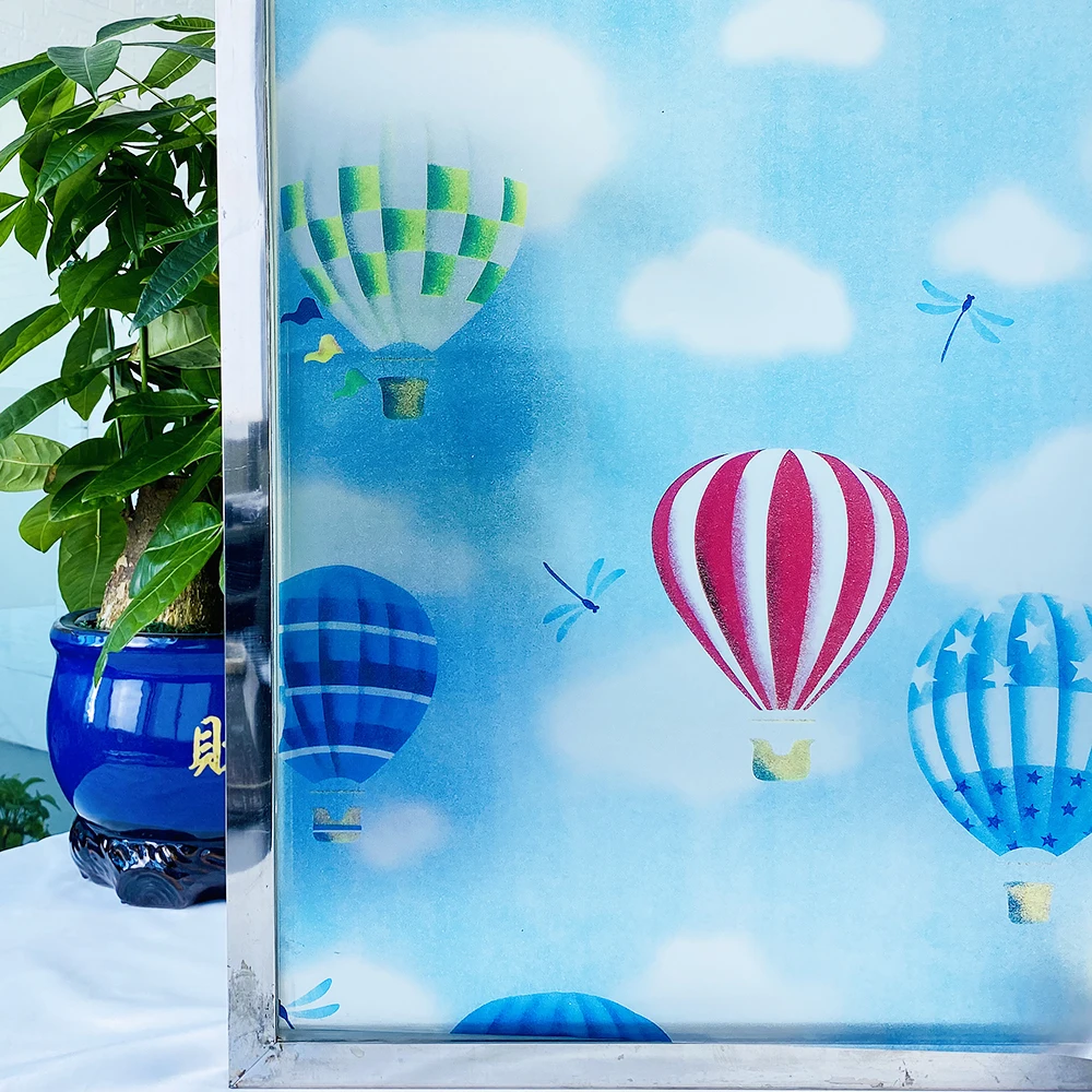 

3D Matte Window Film Anti Look Stained Glass Film Privacy Protection Vinyl for Glass Solar Self Adhesive Window Sticker for Home