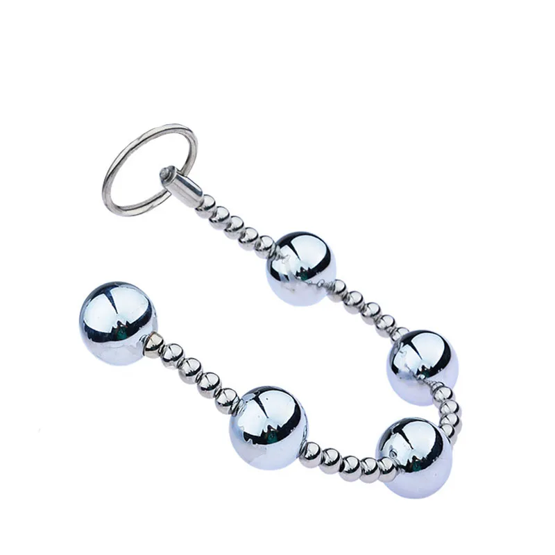 Длинная Анальная пробка Металлические анальные шарики расширитель массаж