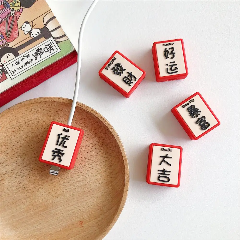 Милая мультяшная защита для кабеля с цветком iPhone Usb кабель молнией держатель