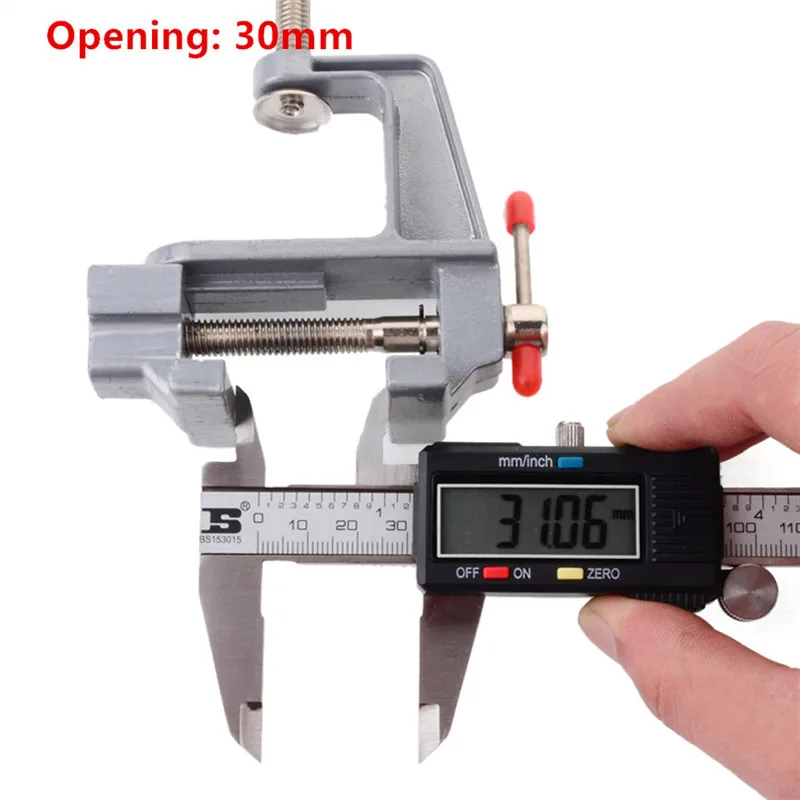 30 мм мини настольные тиски зажимы алюминиевые портативные плоскогубцы маленькие