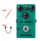 Искажение трубки Demon FX TS808 Overdrive Pro, Винтаж педаль эффектов для электрогитары, 2 в 1