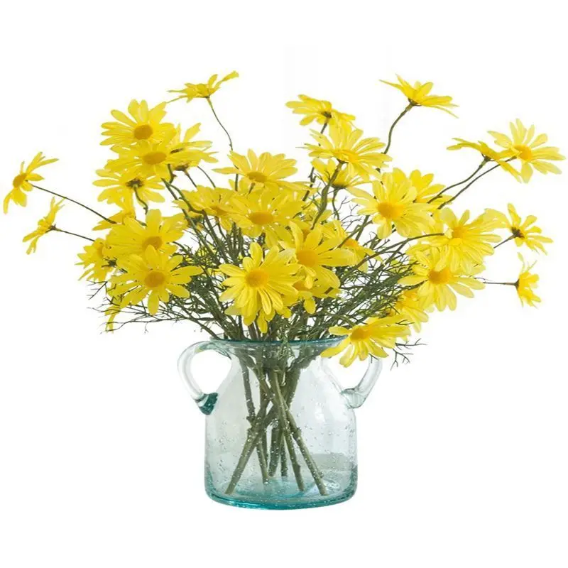 1 букет с 5 головками искусственная ромашка шелковые цветы Свадебный декор