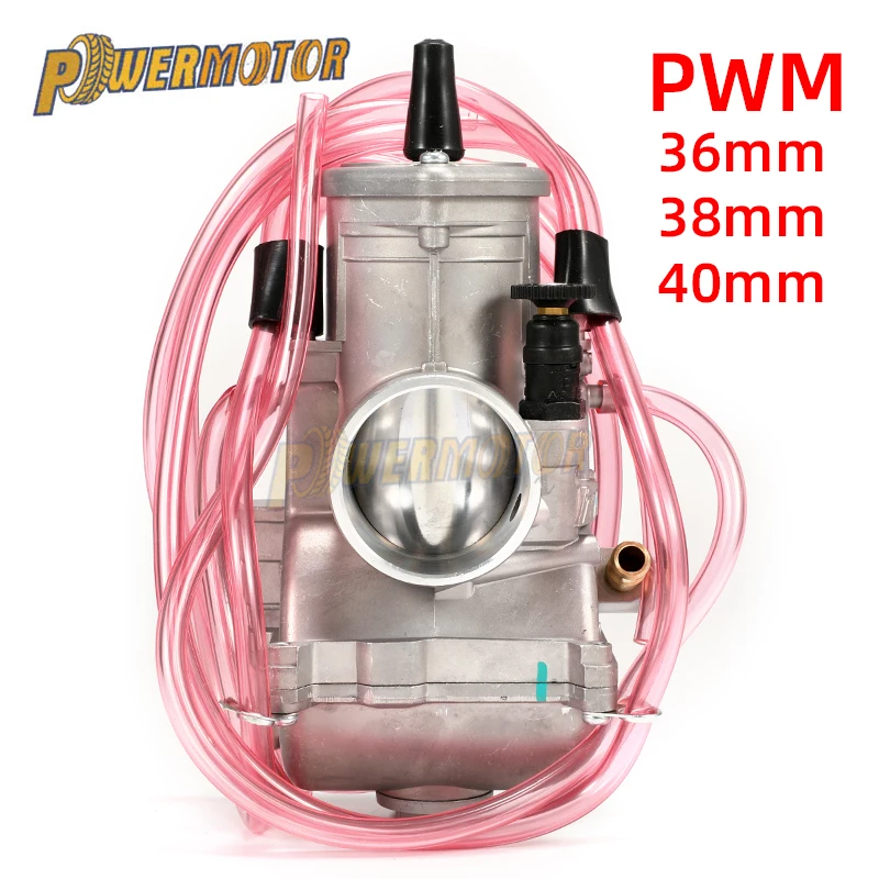 

Motorcycle Carb PWM 36 38 40mm Carburetor For Keihin 125cc-250cc 2T 4T Engine Racing Scooter ATV Motocross Carb With Power Jet