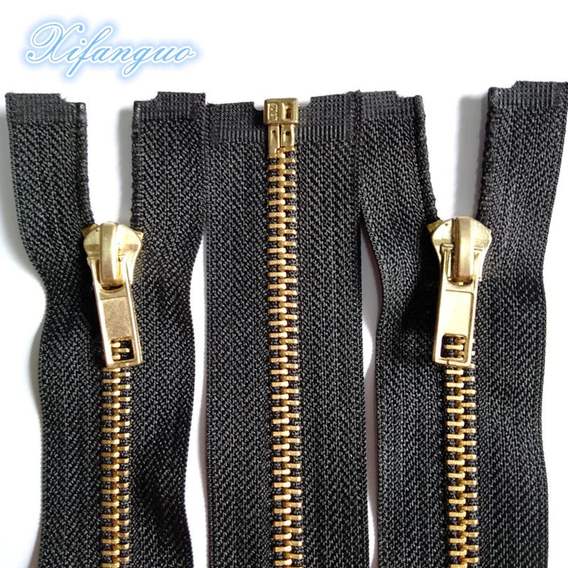 5 шт (30-60 см) Латунь Металл 3 # открытый конец черный нейлон катушка молния | Дом и