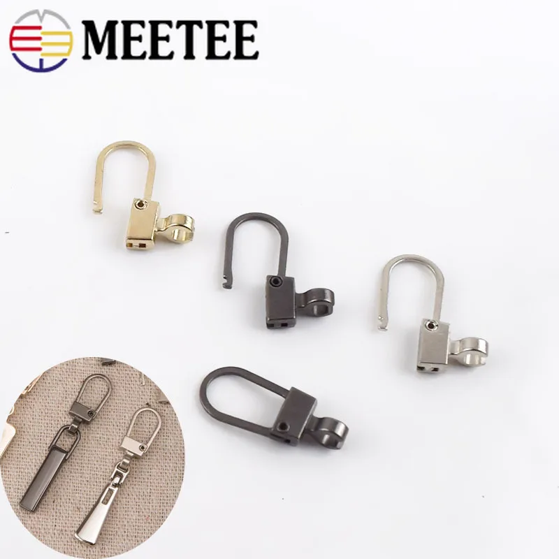 Meetee 2 шт. металлический съемник на молнии соединительные пряжки универсальные