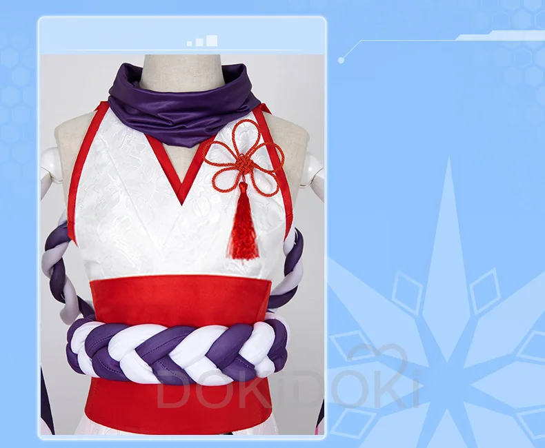 DokiDoki-R Honkai Impact Yae Sakura, Женский костюм для косплея, белый, красный костюм Honkai Impact 3, костюм для косплея Yae Sakura