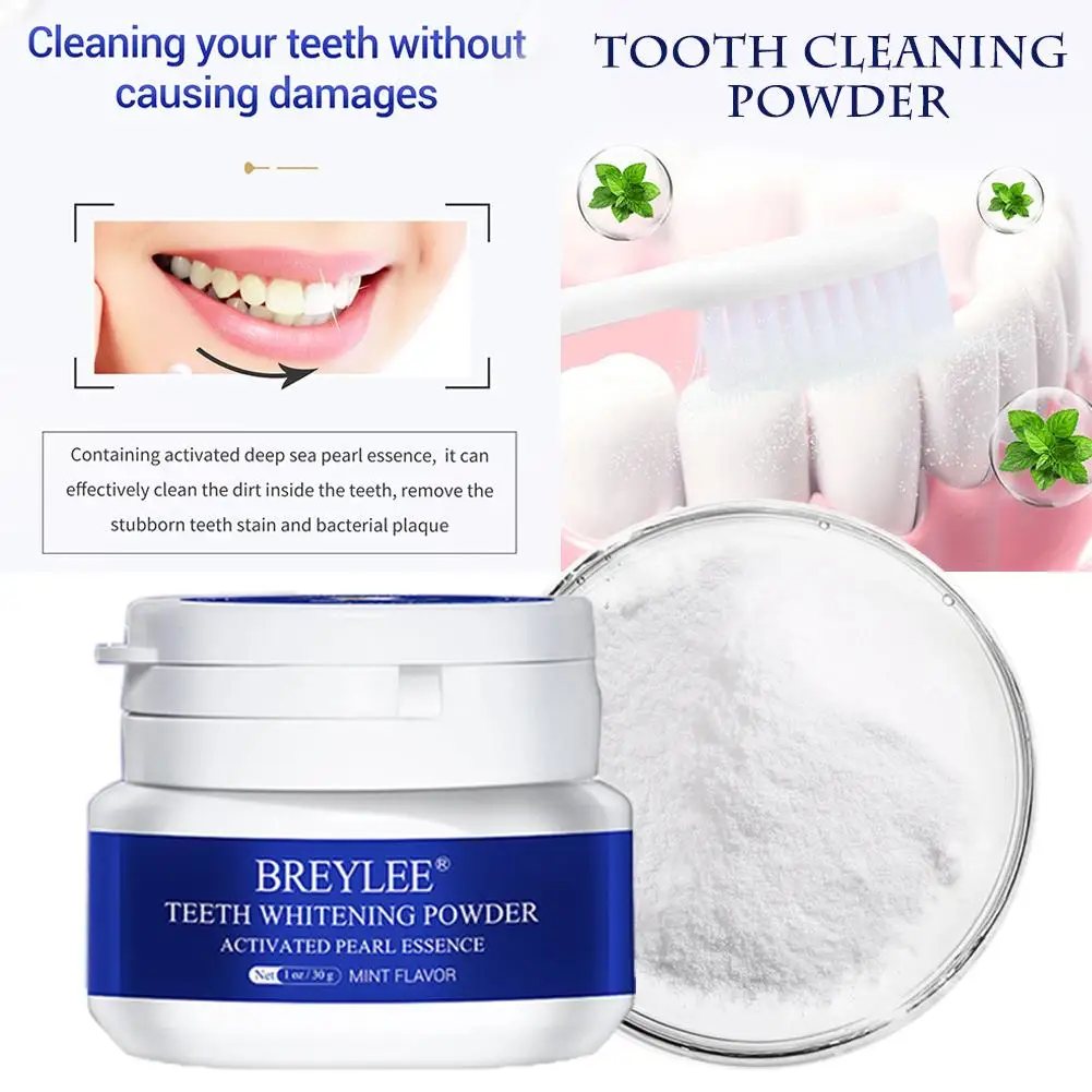 Порошок для отбеливания зубов с натуральным жемчугом порошок удаления пятен