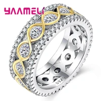 925 sterling silver rings for women bridal wedding anelli trendy jewellery engagement infinity love anillos mujer