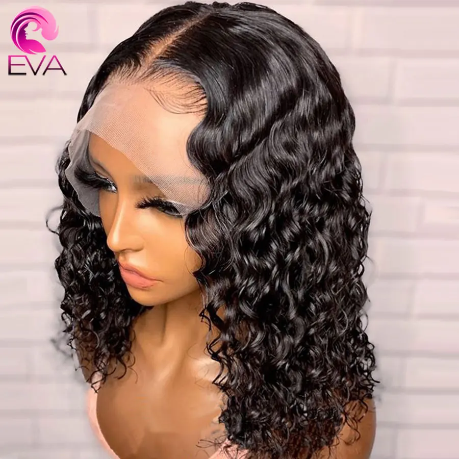 Парики из ЕВА с короткой кружевной передней частью предварительно выщипанные