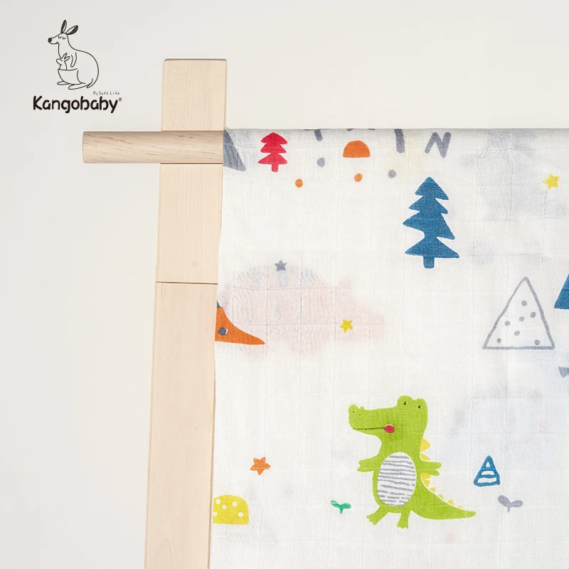 

Kangobaby70% Bamboo+ 30% Cotton Baby Swaddle Wraps Cotton Baby Muslin Swaddle Blankets Newborn Big Diaper Bamboo Muslin Quilt