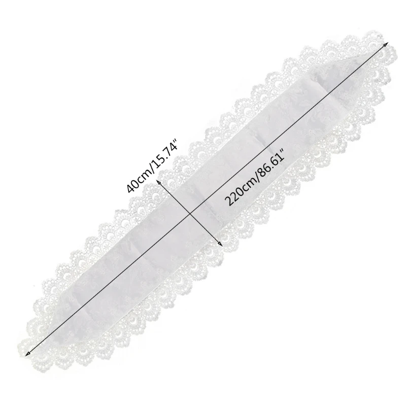 3 размера белая настольная дорожка с вышивкой полые Кружева Современная