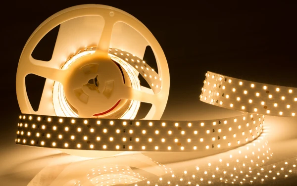 Светодиодная лента RT 2-2500 24V Warm2700 4x2 (2835 700 LED LUX) ( 30 Вт/м IP20). Упаковка 2 5 м | Освещение