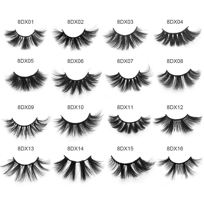 

Lashes 5 Pairs 8D Fluffy Mink Lashes Soft Wispy Volume Natural long False Eyelashes Eye Lashes Reusable Eyelashs Makeup Tool