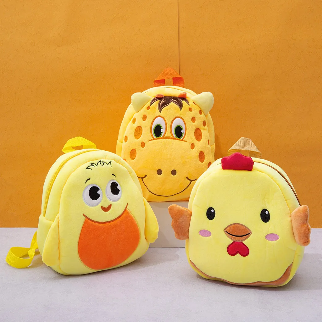 2019 милые детские плюшевые рюкзаки с мультипликационным рисунком школьный ранец