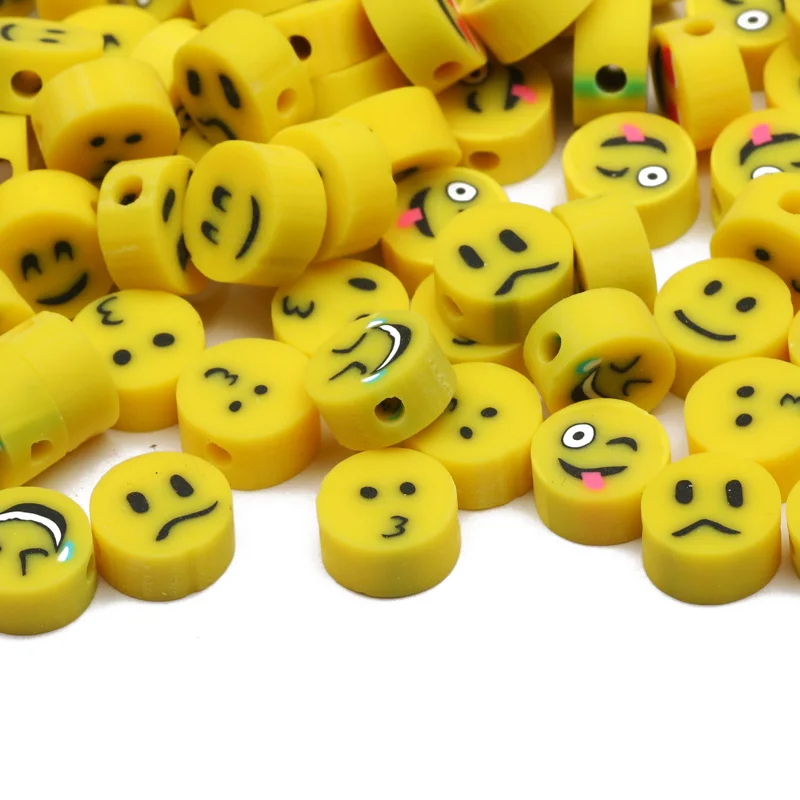 

50-100 шт., бусины из полимерной глины