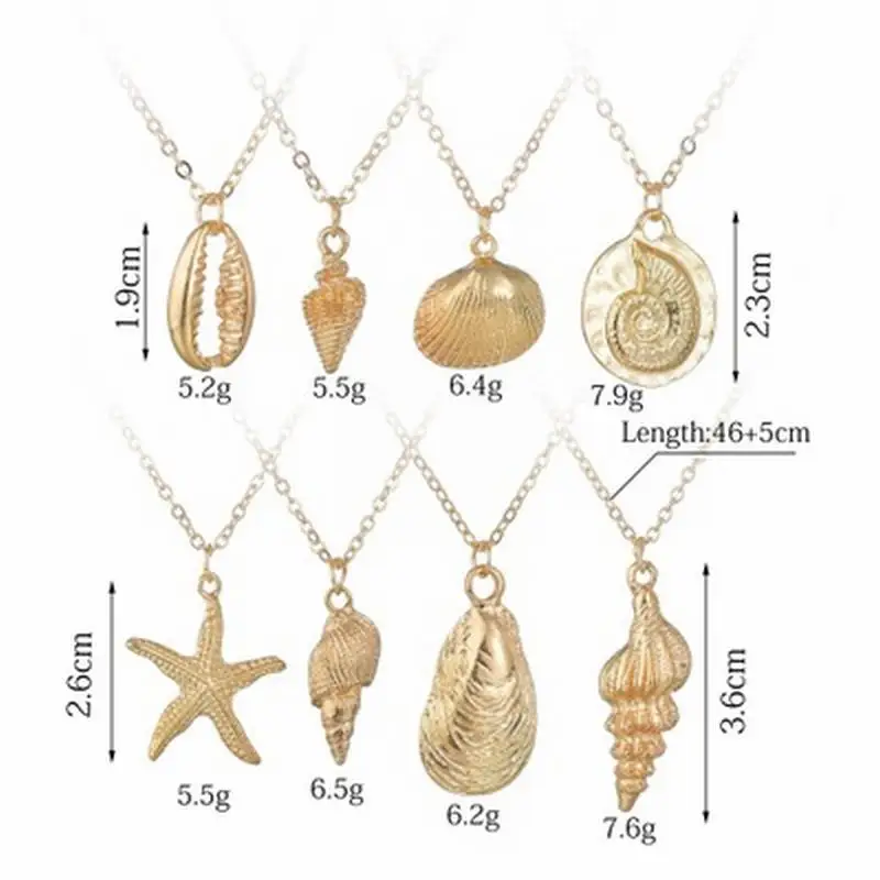 2019 модный пляжный Стильный чехол ожерелье с подвеской для женщин Ювелирное