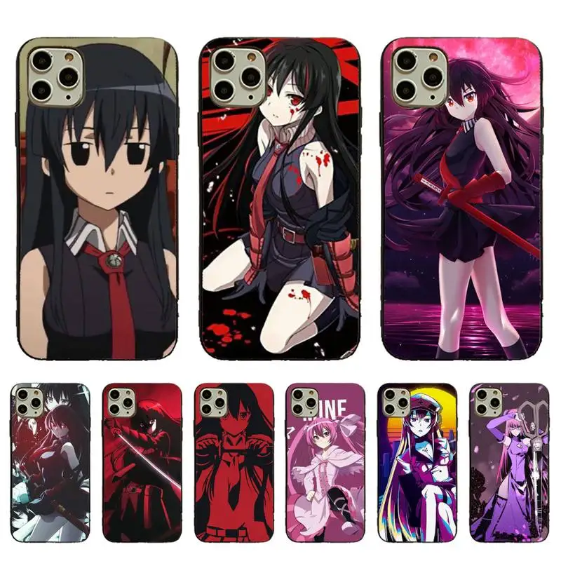 Чехол для телефона с аниме Akame Ga Kill iphone 13 11Pro 12pro MAX 8 7 6 6S Plus X XS 5 5S SE XR Fundas Capa Coque Shell |