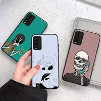 funny pinting aliens phone case for xiaomi redmi note 9 10 pro max 5g 9t 9i 9at 9a 9c funda coque carcasa cases back cover
