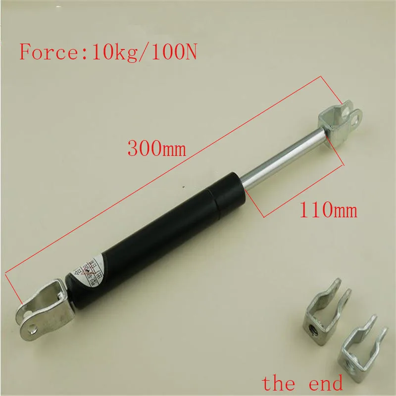 

Furniture Gas Spring Auto Spring Strut 300mm*110mm 10Kg/50N Gas Spring Lift Prop Strut Damper Studs Lift Strut Metal