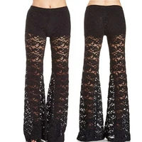 low waist flare pants women sexy hip loose pants legging jegging gothic trouser